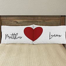 Heart Connection Personalized Couples Pillowcase Set - 32103
