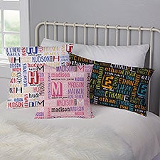 Bright Name Personalized Kids Throw Pillows - 32113