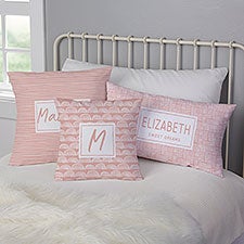 Hand Drawn Pattern Personalized Throw Pillows - 32114