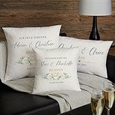 Floral Anniversary Personalized Throw Pillows - 32116