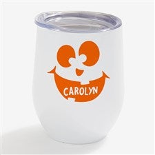 Jack-o-Lantern Personalized Stainless Insulated Wine Cup - 32126