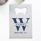 Lavish Last Name Personalized Credit Card Size Bottle Opener - 32142