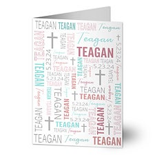 Religious Repeating Name Personalized Greeting Cards - 32161
