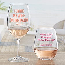 Expressions Personalized Tritan Unbreakable Wine Glass - 32173