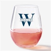 Lavish Last Name Personalized Unbreakable Tritan Wine Glass - 32182