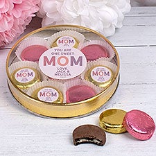 You Are One Sweet Mom Personalized Chocolate Covered Oreo Cookie Gift Tin - 32192D