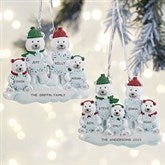Polar Bear Family Personalized Christmas Ornaments - 32276