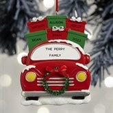 Family Christmas Car Personalized Ornament - 32277