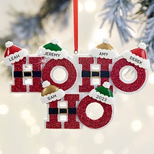 Ho Ho Ho Personalized Family Ornament - 32289