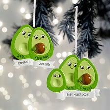 Expecting Avocado Personalized Ornaments - 32300