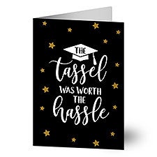 Tassel Was Worth The Hassle Personalized Graduation Cards - 32349