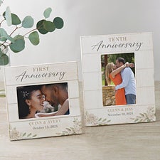 Anniversary Personalized Shiplap Picture Frames - 32350