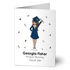Graduation Girl philoSophies Personalized Graduation Cards - 32351