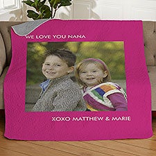 Picture Perfect Personalized Quilted Photo Blankets - 32356
