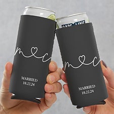 Drawn Together By Love Personalized Slim Can Cooler - 32368