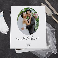 Drawn Together By Love Personalized Wedding Photo Keepsake Box - 32410