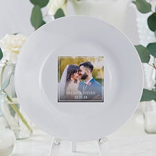 Our Wedding Photo Personalized Keepsake Photo Plate - 32436