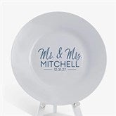 Stamped Elegance Wedding Personalized Keepsake Plate - 32437