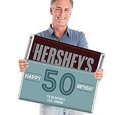 Modern Birthday For Him Personalized 5 lb. Hershey Bar - 32460D