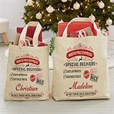 Special Delivery Personalized Canvas Tote Gift Bags - 32509