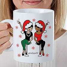 Christmas Best Friends philoSophies Personalized Oversized Mug - 32526