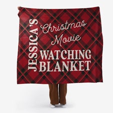 Christmas Movie Watching Personalized Blankets - 32540