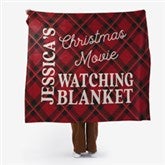 Christmas Movie Watching Personalized Blankets - 32540