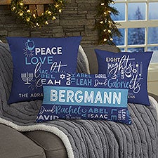 Hanukkah Personalized Throw Pillows - 32562