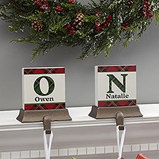 Plaid & Prints Personalized Stocking Holders - 32571