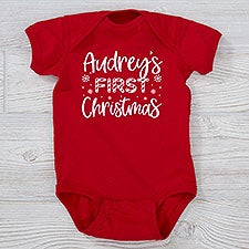 Candy Cane Personalized Babys First Christmas Clothing - 32575