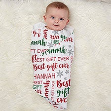 Best Gift Ever Personalized Baby Receiving Blanket - 32584