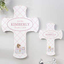 Precious Moments Girls Christening Personalized Cross - 32593