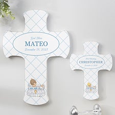 Precious Moments Christening Him Personalized Cross - 32595