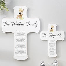 Precious Moments Lord Is My Shepherd Personalized Family Cross  - 32607