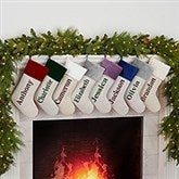 Plaid & Prints Personalized Christmas Stockings - 32617