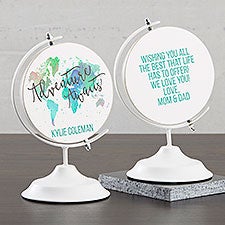 Adventure Awaits Personalized Wooden Decorative Globe - 32652