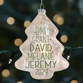 Christmas Family Tree Personalized Lightable Ornament - 32659