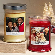Picture Perfect Christmas Personalized Scented Candle Jars - 32665