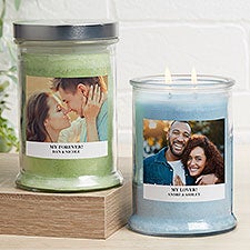 Picture Perfect For Couples Personalized Scented Candle Jars - 32666