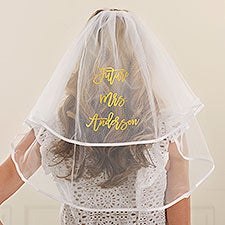 Future Mrs. Personalized Bachelorette Party Veil - 32669