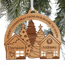 Our House To Yours Personalized Wood Ornaments - 32689