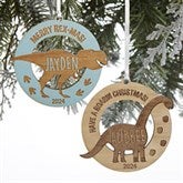 Dinosaur Personalized Wood Ornaments - 32691