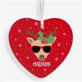 Build Your Own Reindeer Personalized Heart Ornaments - 32722
