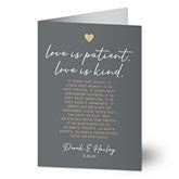 Love Is Patient Personalized Wedding Greeting Cards - 32754