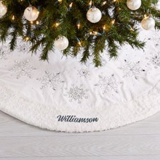 Seasons Sparkle Personalized Tree Skirt - 32757