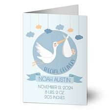 Its A Boy Personalized Baby Boy Congratulations Cards - 32766