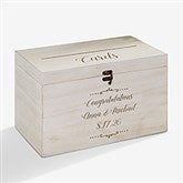 Write Your Own Personalized Wedding Wood Keepsake Card Box - 32856