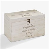 Write Your Own Personalized Wedding Wood Keepsake Card Box - 32856
