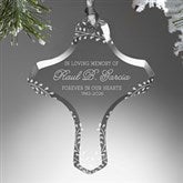 Precious Moments Loving Memory Glass Memorial Cross Ornament - 32880