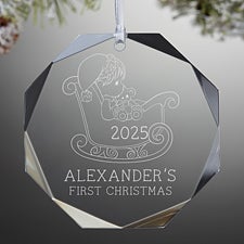 Babys First Christmas Precious Moments Engraved Ornament - Premium - 32881